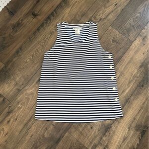 Vintage Lanvin Navy and White Top